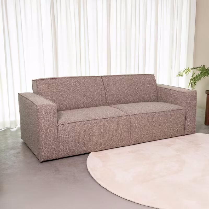 LABEL51 3-zits Bank Kay Bouclé Mushroom