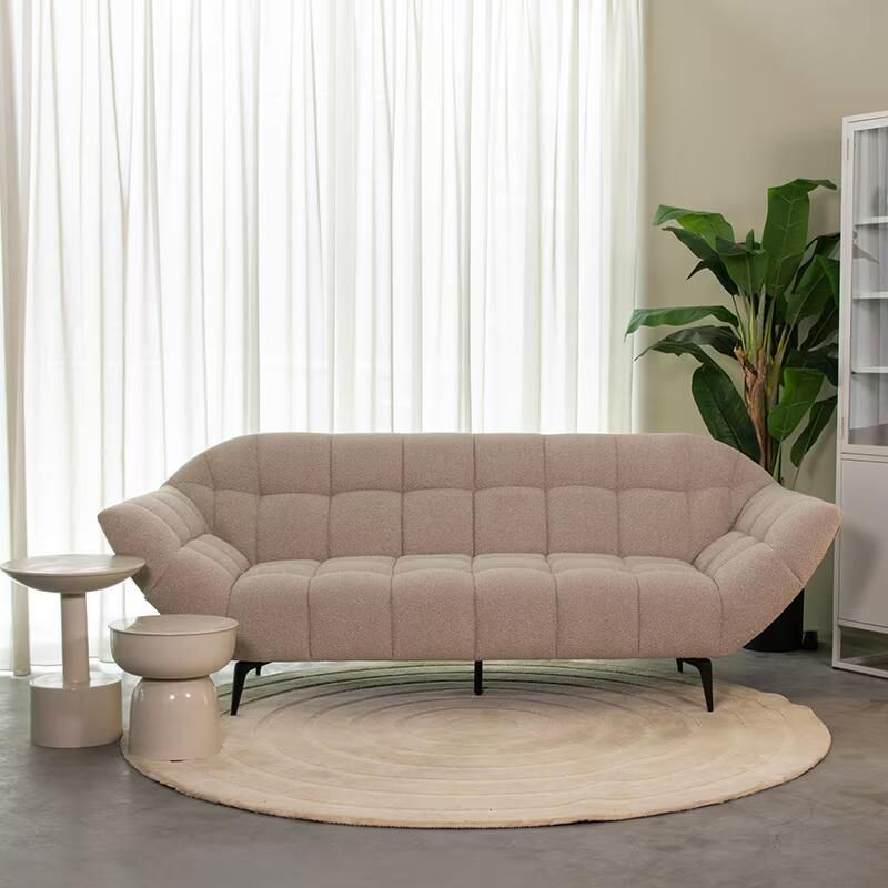 LABEL51 3-zits Bank Sorisso 221cm Bouclé Naturel