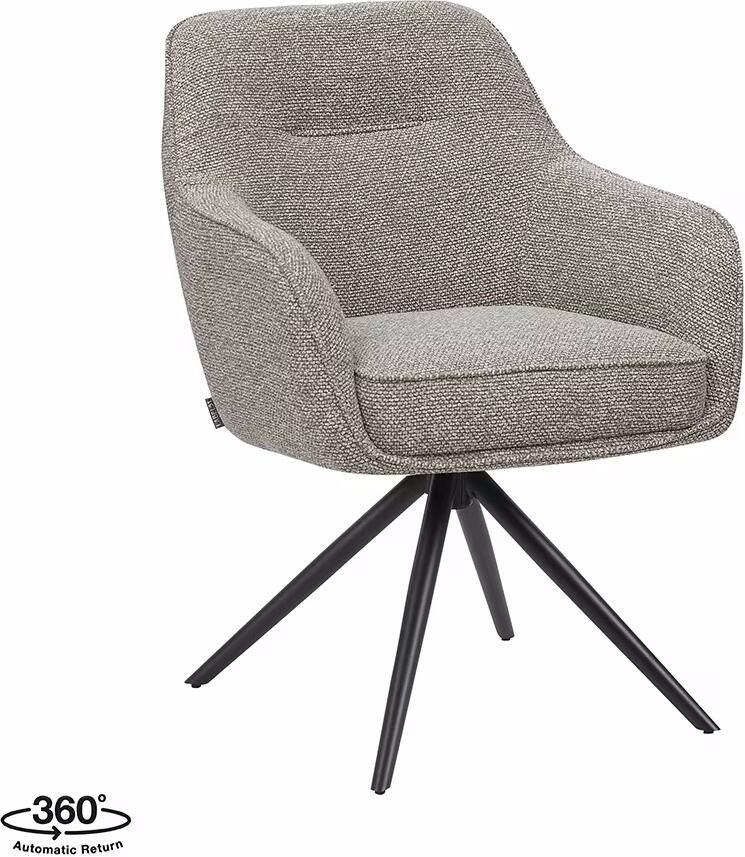 LABEL51 Draaibare Eetkamerstoel Akira Bouclé Mushroom