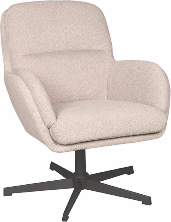 LABEL51 Draaifauteuil Moss Bouclé Naturel