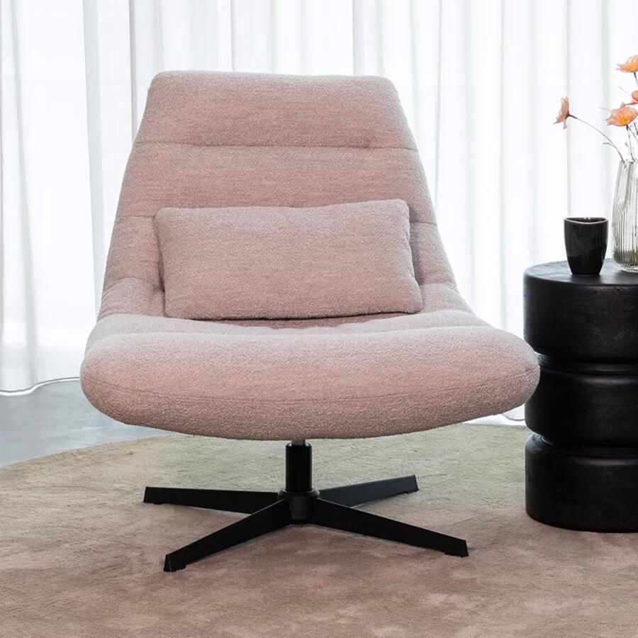 LABEL51 | Fauteuil Nox Naturel Stof | Zitmeubels woonkamer | Draaifauteuil