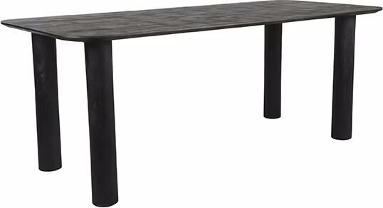 LABEL51 | Eetkamertafel Lucy Zwart Mangohout 200x90 cm | Eetkamertafels | Eettafel