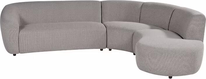 LABEL51 Hoekbank Florence Rechts Bouclé Mushroom