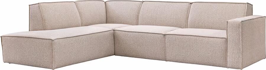 LABEL51 Hoekbank Kay 283cm Links Royal Bouclé Naturel