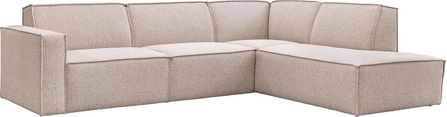 LABEL51 Hoekbank Kay 283cm Rechts Royal Bouclé Naturel