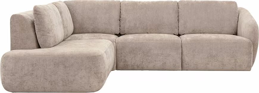 LABEL51 Hoekbank Matteo Links 270cm Maloy stof Naturel