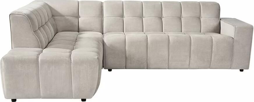 LABEL51 Hoekbank Valentino 290cm Links Cosmo stof Naturel