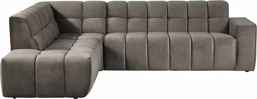 LABEL51 Hoekbank Valentino 290cm Links Cosmo stof Taupe