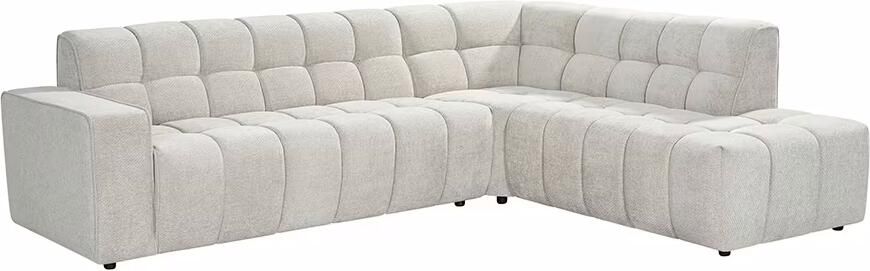 LABEL51 Hoekbank Valentino 290cm Rechts Elite stof Naturel