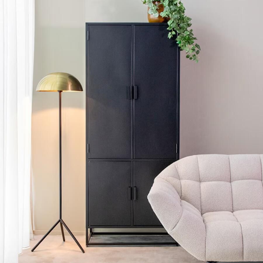 LABEL51 | Bergkast Luff Zwart Metaal | Woonkamer meubels | Bergkast - Foto 2