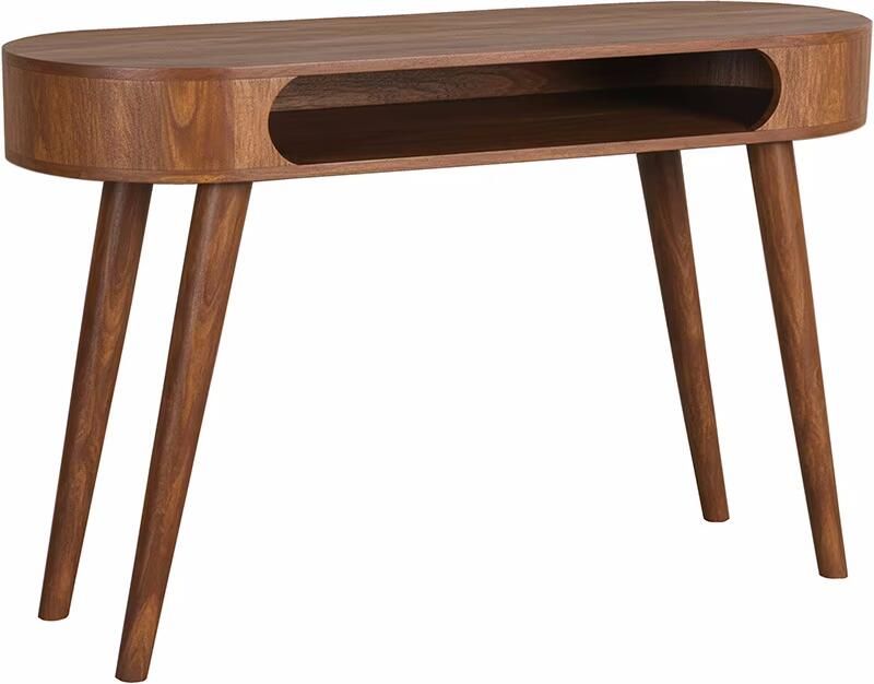 LABEL51 Ovale Sidetable Bella Naturel Smooth Mangohout 120cm Nature Smooth