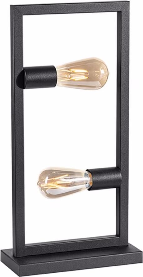 LABEL51 | Tafellamp Quadrato Zwart Metaal | Woonaccessoires | Tafellamp - Foto 2