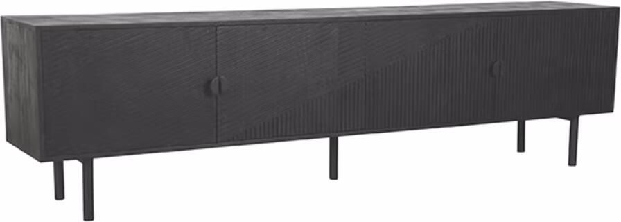 LABEL51 TV-meubel Cotia Mangohout 220cm Zwart