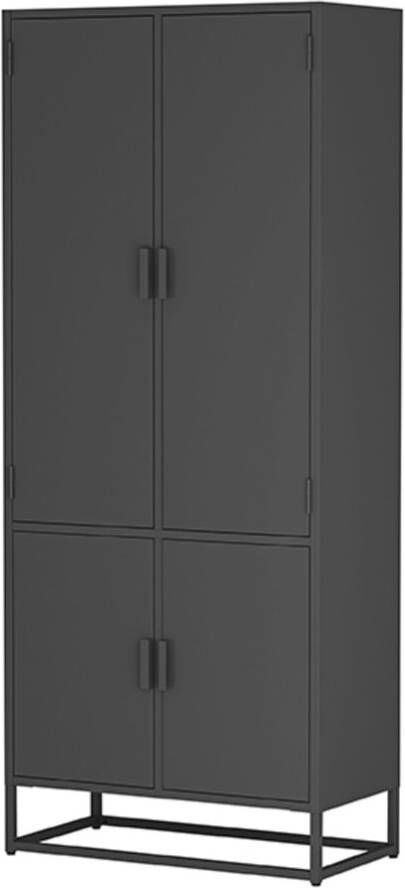 LABEL51 | Bergkast Luff Zwart Metaal | Woonkamer meubels | Bergkast - Foto 2