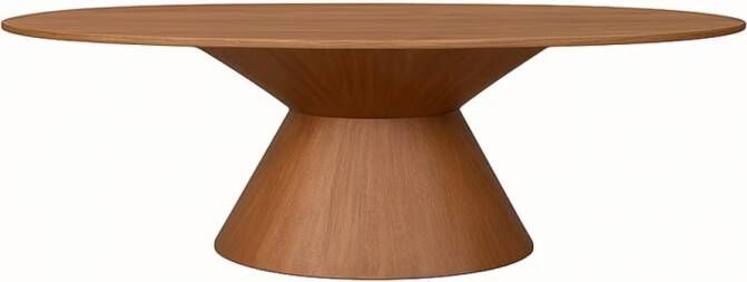 LABEL51 Ovale Eettafel Jagger Naturel Mangohout 220 x 110cm Ovaal