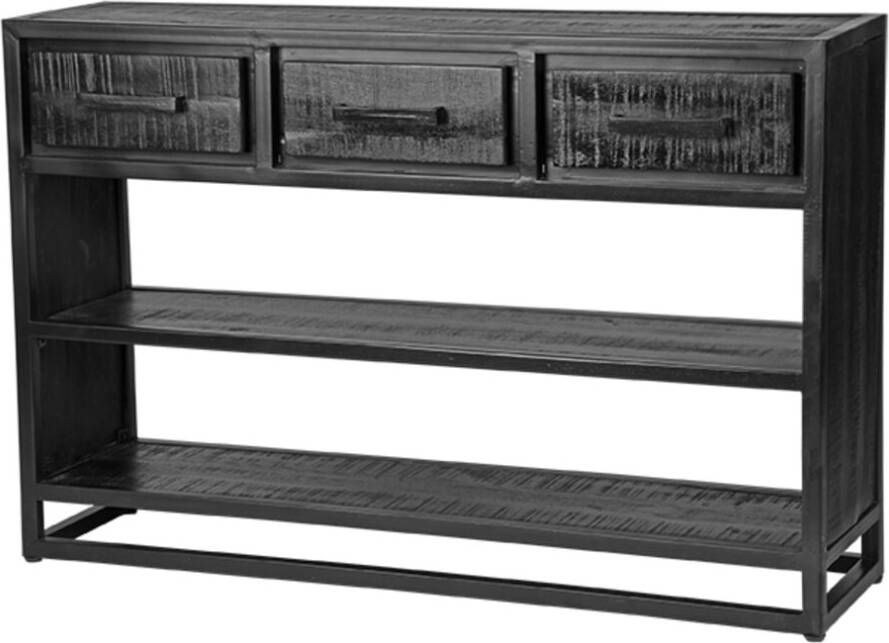 LABEL51 Sidetable Chili Zwart Mangohout 115cm