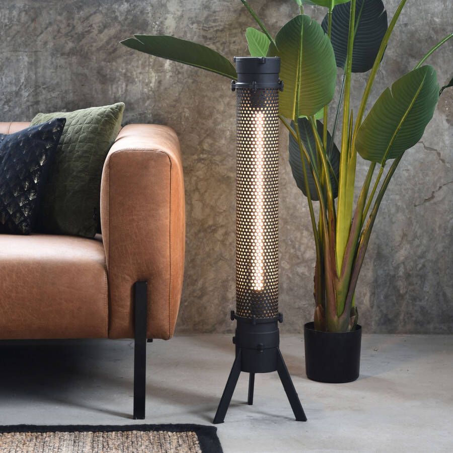 LABEL51 Tafellamp Tube Metaal 93cm Zwart