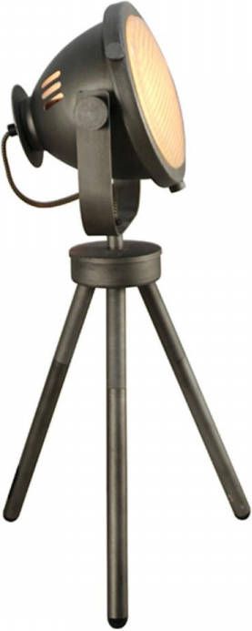 LABEL51 Tafellamp Tuk-Tuk Industrieel metaal Burned Steel 26x19x60 cm