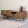 LABEL51 Tv-meubel Cali 190x45x60cm Smoke Eiken - Thumbnail 2