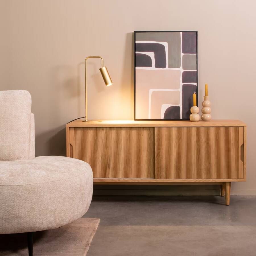 LABEL51 | Tv-meubel Jule Naturel Eiken | Woonkamer meubels | Tv-dressoir | Tv-meubel