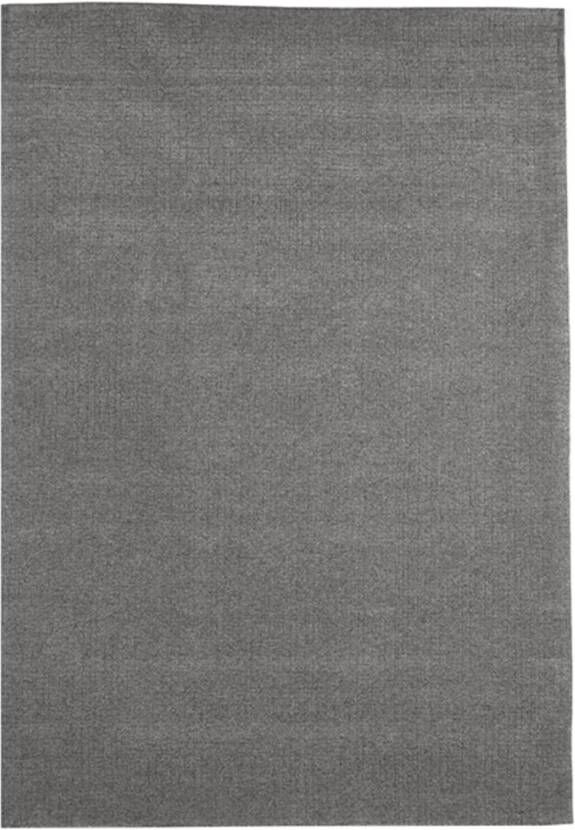 LABEL51 Vloerkleed Wolly Wol 200 x 300cm Donkergrijs