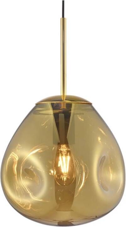 Leitmotiv Pendant Lamp Blown Glass Messing Ø22 cm Hoogte 33 cm