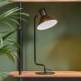 Leitmotiv Table lamp Office Curved metal black - Thumbnail 2