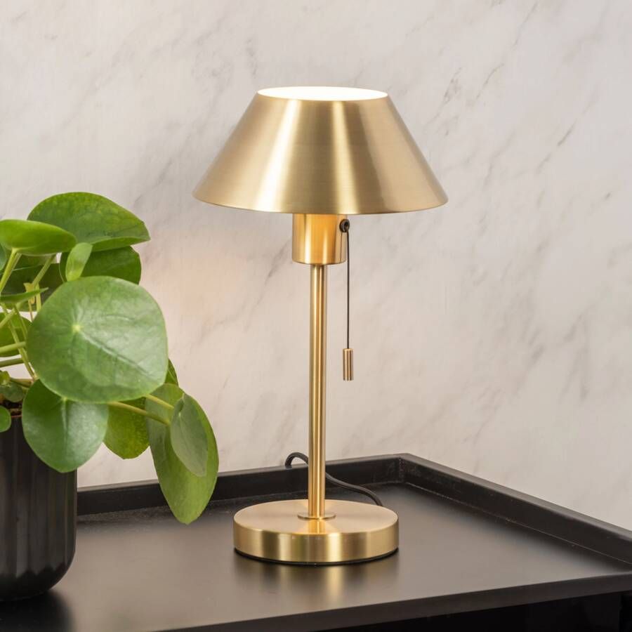 Leitmotiv Tafellamp Office Retro Antiek goud