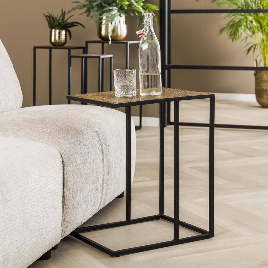 LifestyleFurn Laptoptafel 'Maciel' 45 x 35cm kleur Antiek Brons