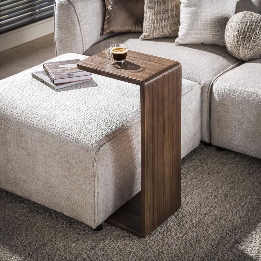 LifestyleFurn Laptoptafel Sadaf Teakhout 40 x 30cm Bruin