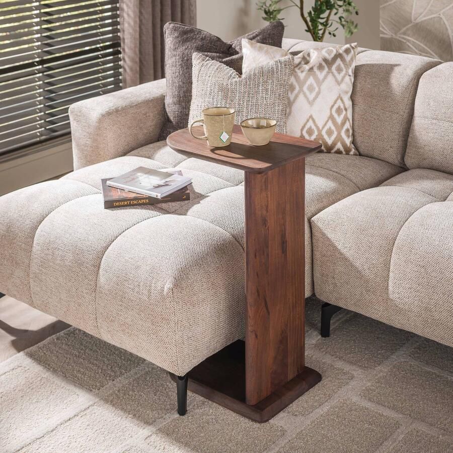 LifestyleFurn Laptoptafel Shavone Acaciahout Bruin