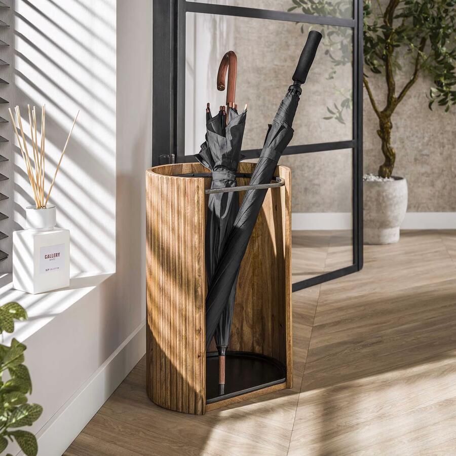 LifestyleFurn Paraplubak Sharmila Mangohout Massief mango zand