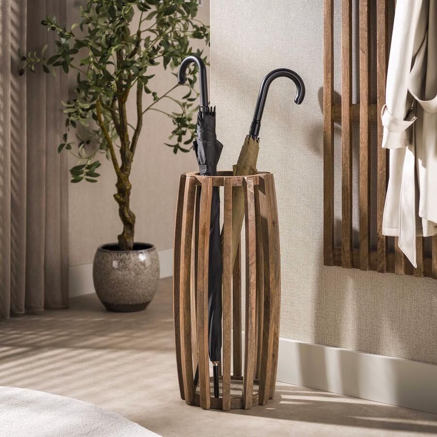 LifestyleFurn Paraplubak Twiggy Mangohout Bruin