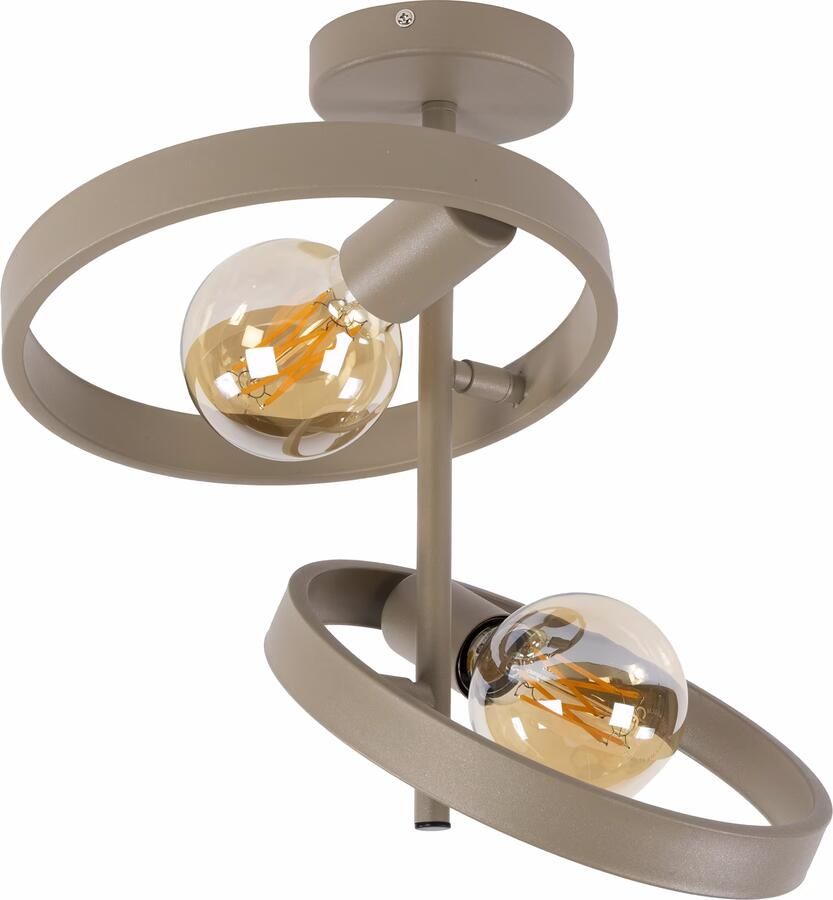 LifestyleFurn Plafondlamp Homer 2-lamps Beige