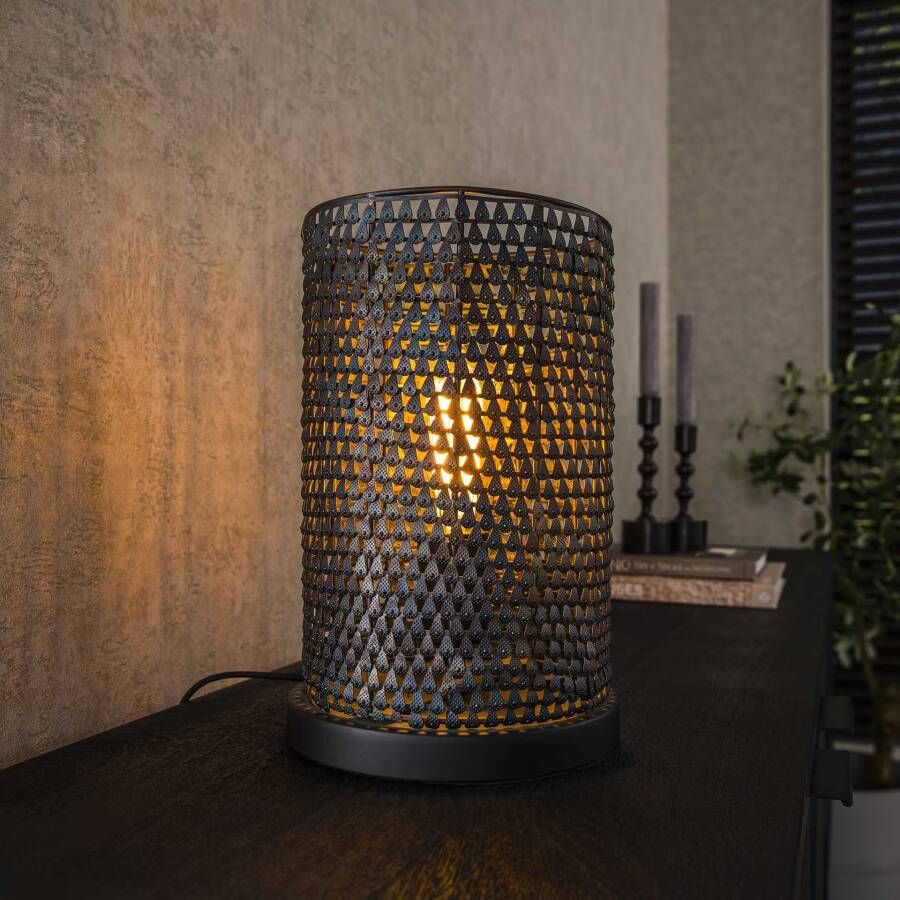 LifestyleFurn Tafellamp Goran Zwart Bruin