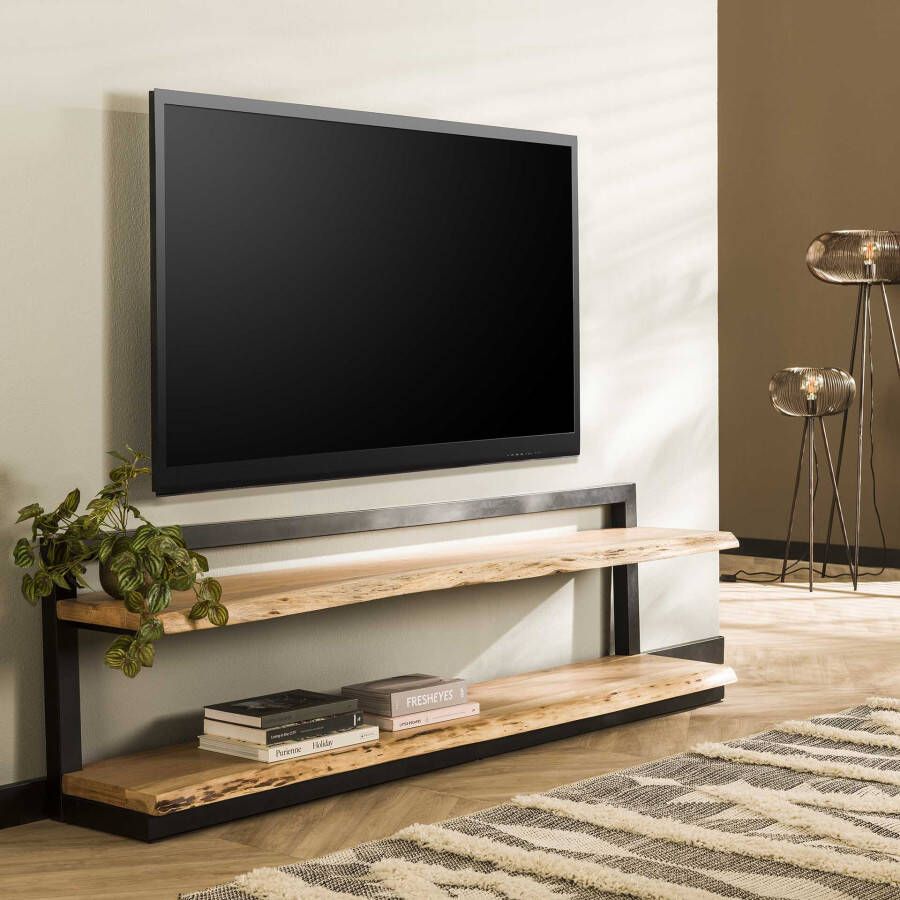 LifestyleFurn TV-meubel Calia Acaciahout 180cm Massief acacia naturel