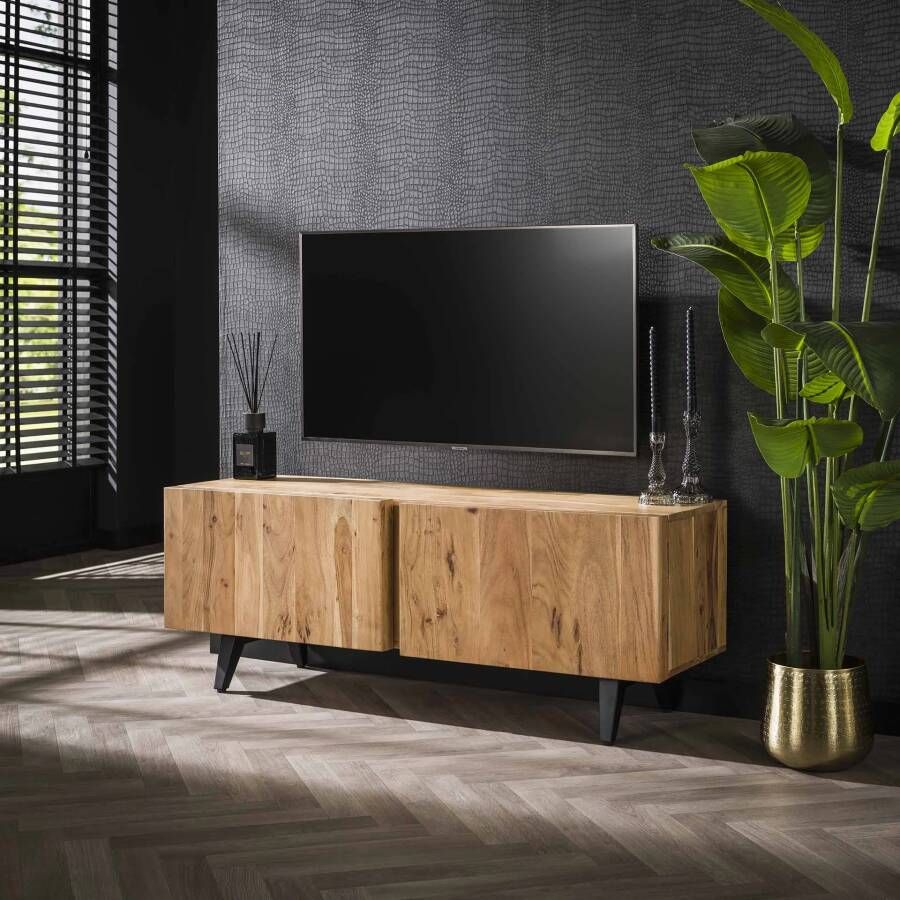 LifestyleFurn TV-meubel Matrice Acaciahout 135cm Massief acacia naturel