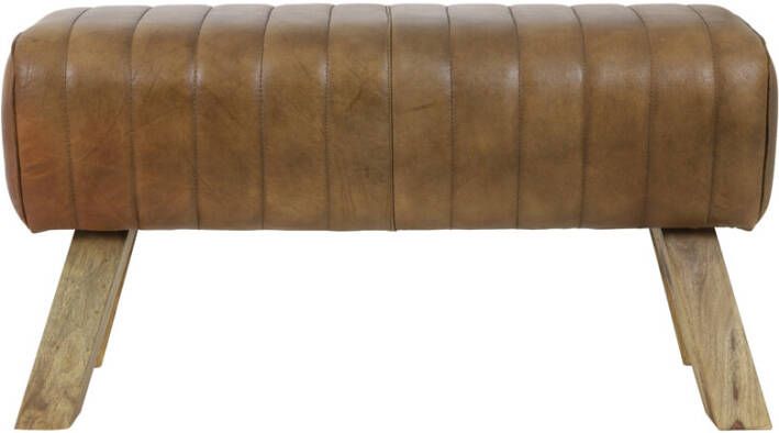 Light & Living Light&living Bank 90x31x46 cm RAMY leer bruin