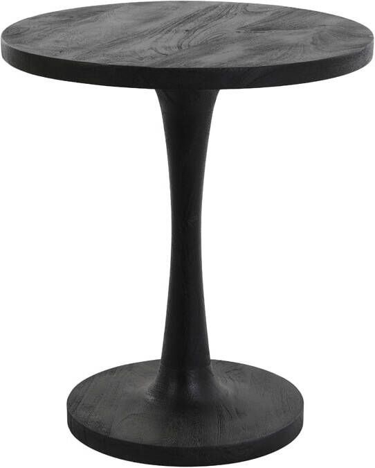 Light & Living Light&living Bijzettafel Ø50x55 cm BICABA hout zwart - Foto 2