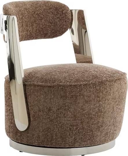 Light & Living Fauteuil Kemena Grijs Bruin