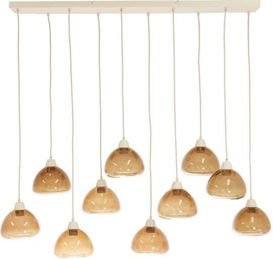 Light & Living Hanglamp Bisho 10-Lamps Bruin
