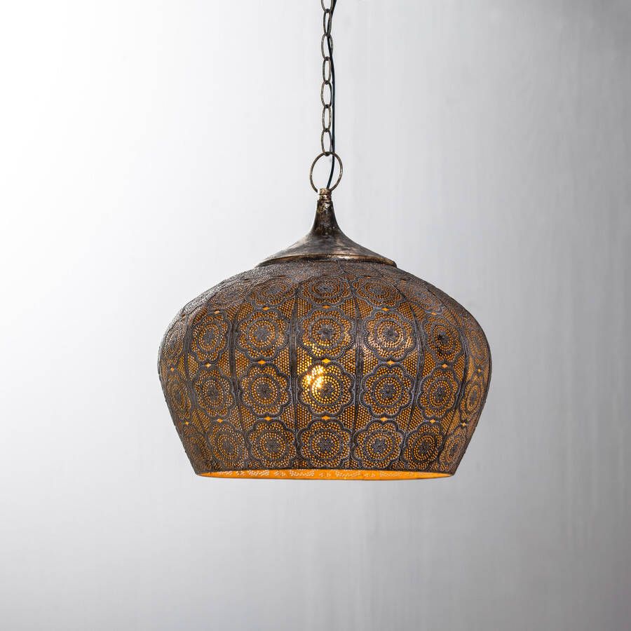 Light & Living Hanglamp Emine Bruin