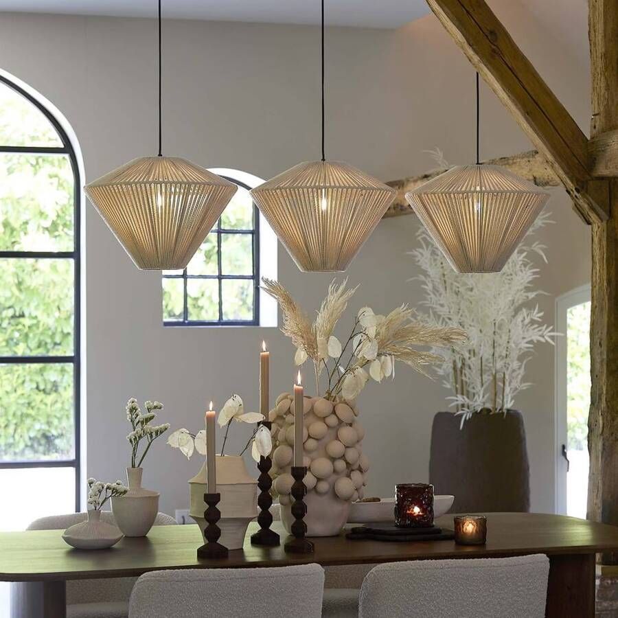 Light & Living Hanglamp Felida 3-lamps Crème