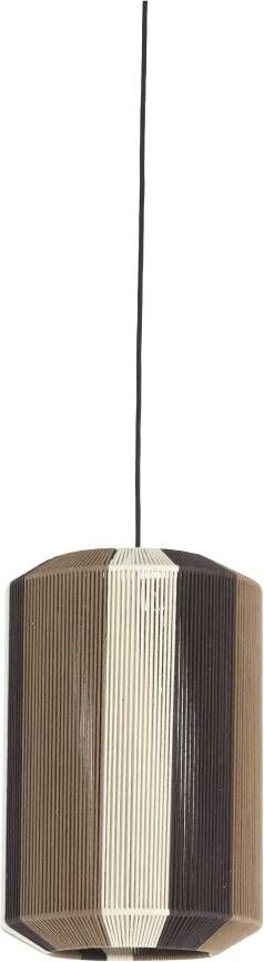 Light & Living Light&living Hanglamp Ø30x46 cm KOZANA bruin+crème+donker bruin