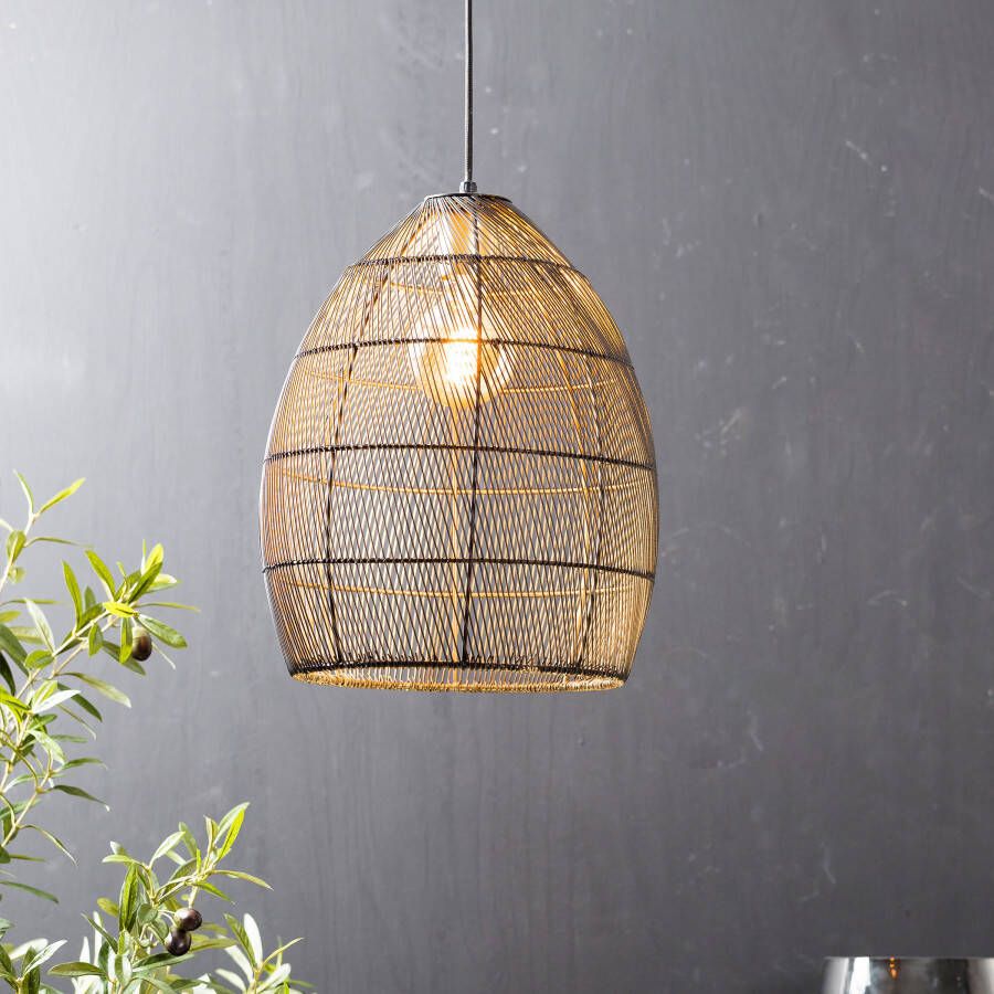 Light & Living Hanglamp Meya 30cm Zwart