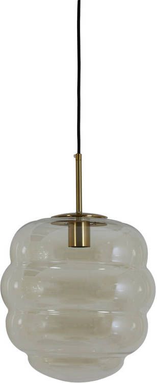 Light & Living Hanglamp 'Misty' 30cm kleur Amber Goud