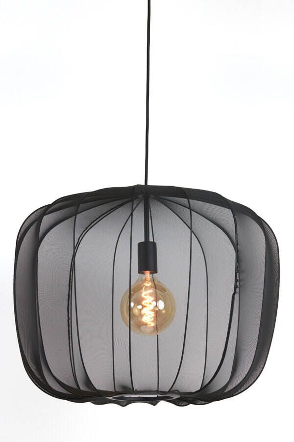 Light & Living Light and Living hanglamp zwart textiel 2963512 - Foto 2