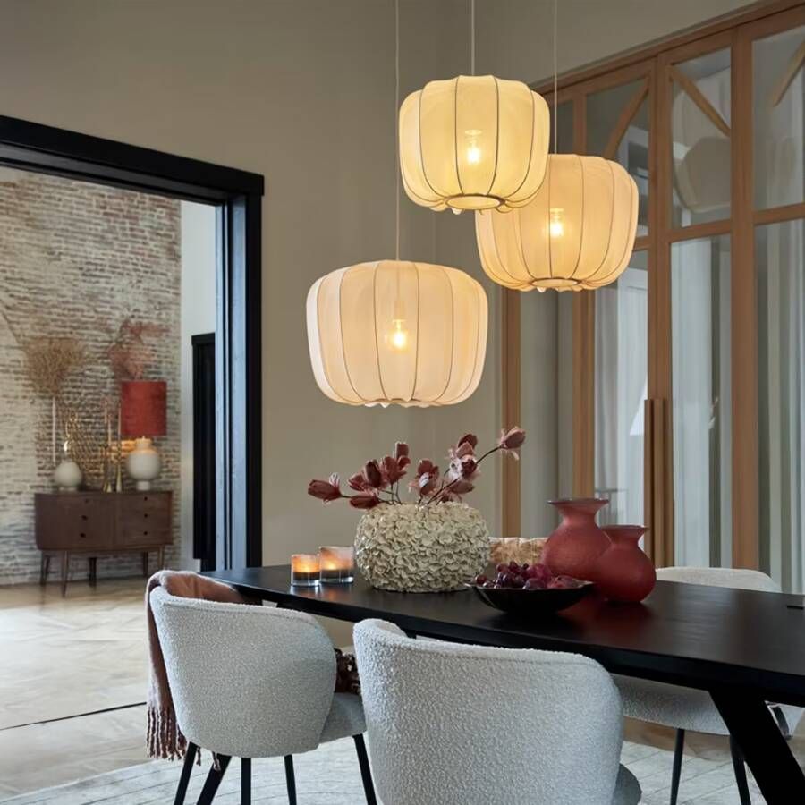 Light & Living Hanglamp Plumeria Zand