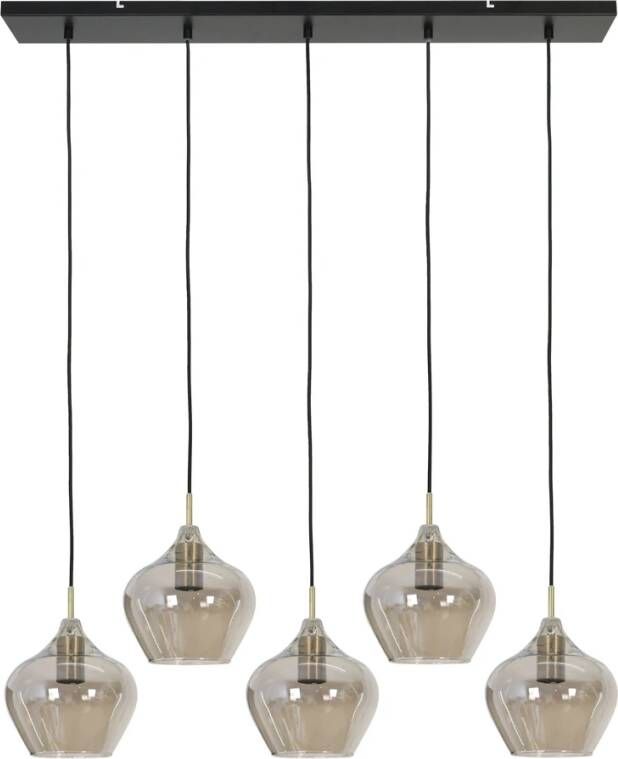 Light & Living Hanglamp Rakel Antiek Brons 5L 104x20x120cm Modern Hanglampen Eetkamer Slaapkamer Woonkamer - Foto 3
