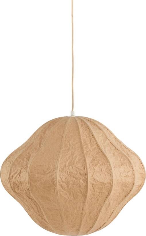 Light & Living Light&living Hanglamp Ø50x40 5 cm SUKAU kraftpapier bruin